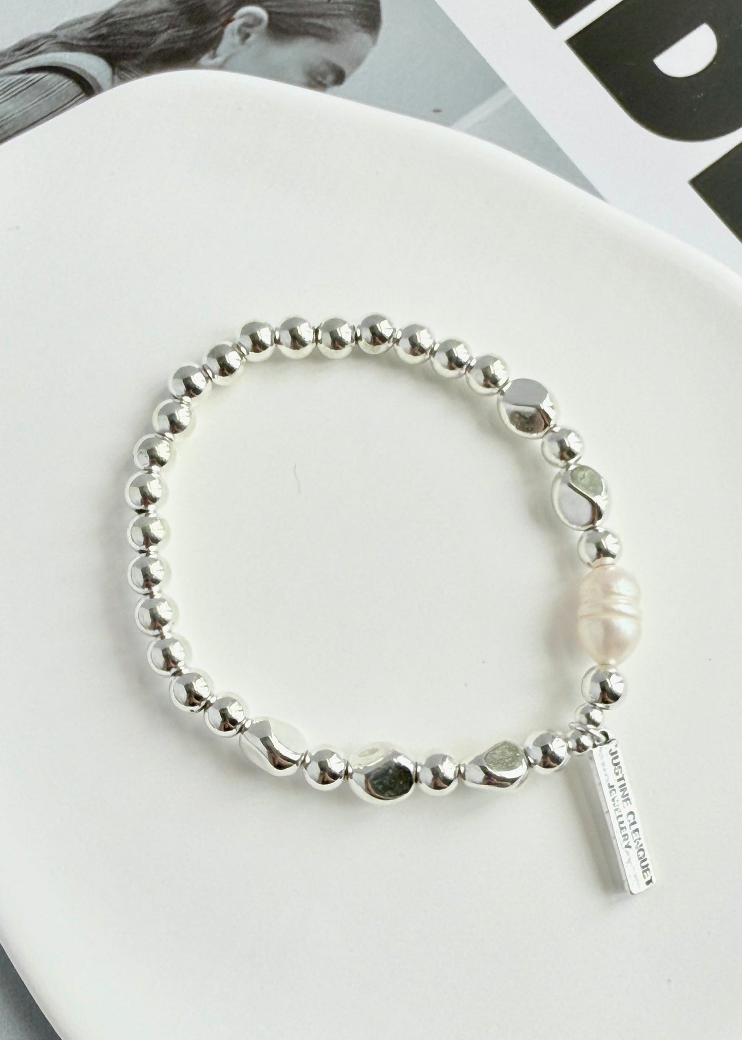 Baroque Pearl Silver Bracelet