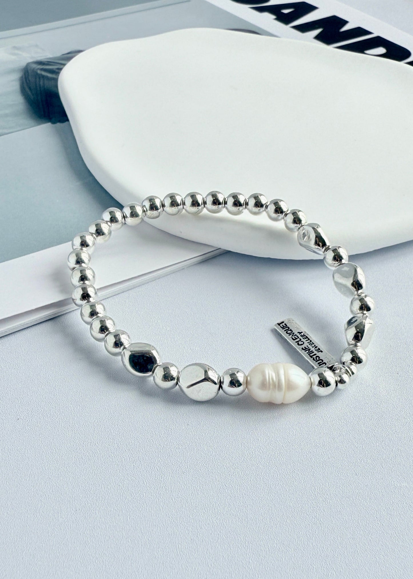 Baroque Pearl Silver Bracelet