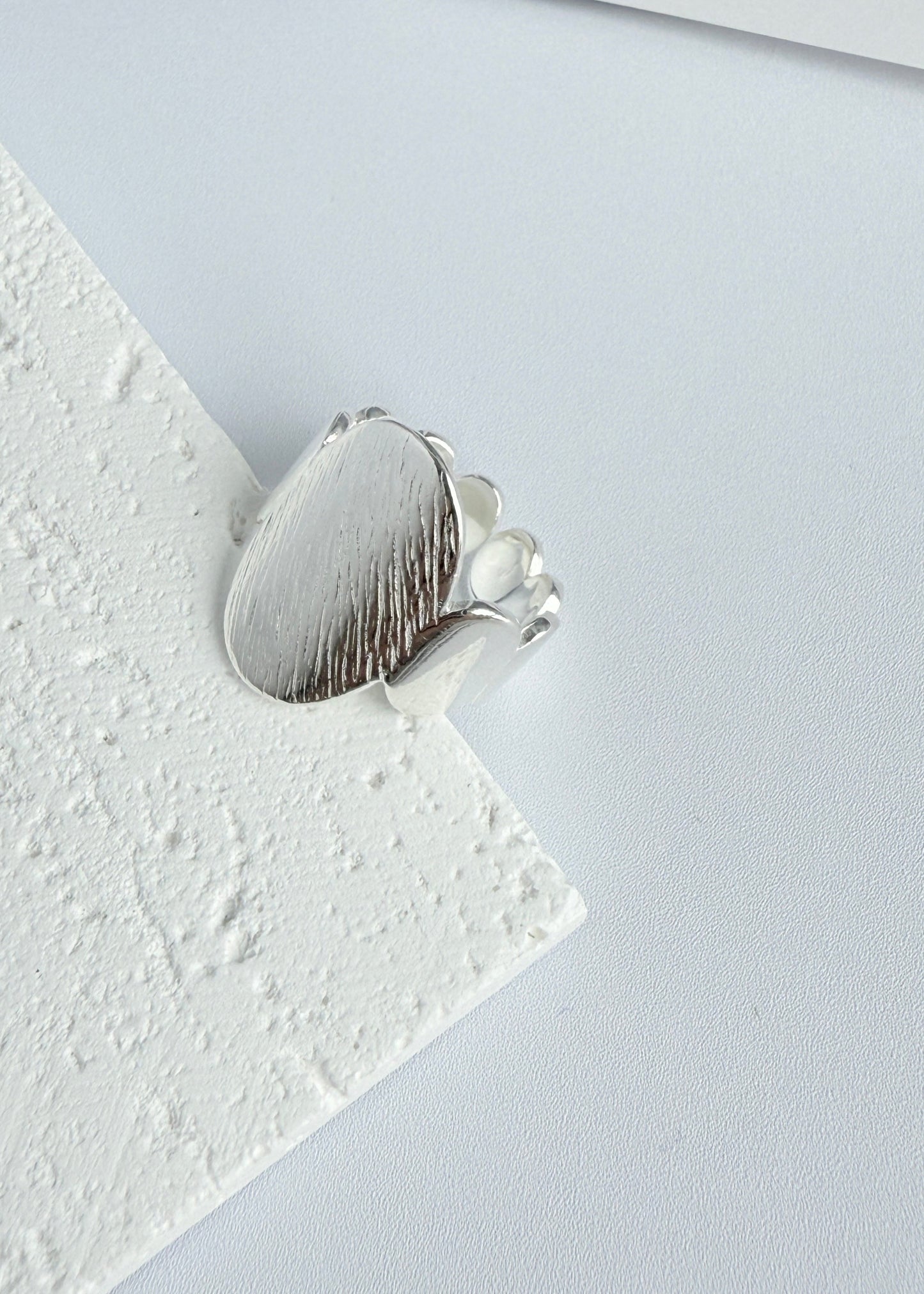 Niche Design Retro Simple Texture Ring