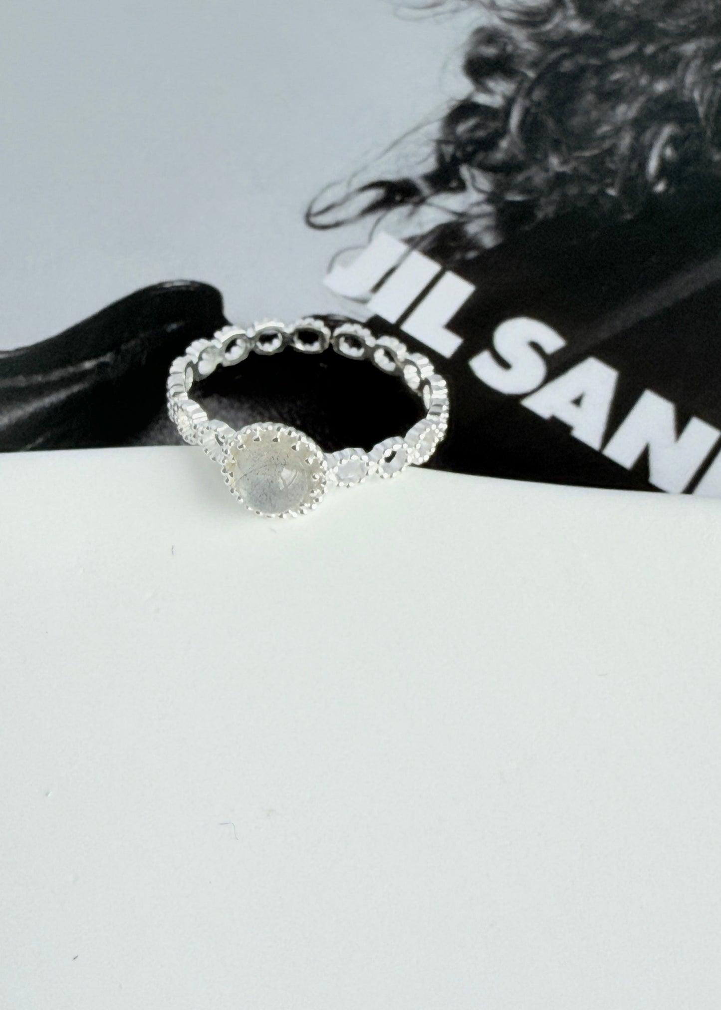 Moonstone Lace Ring