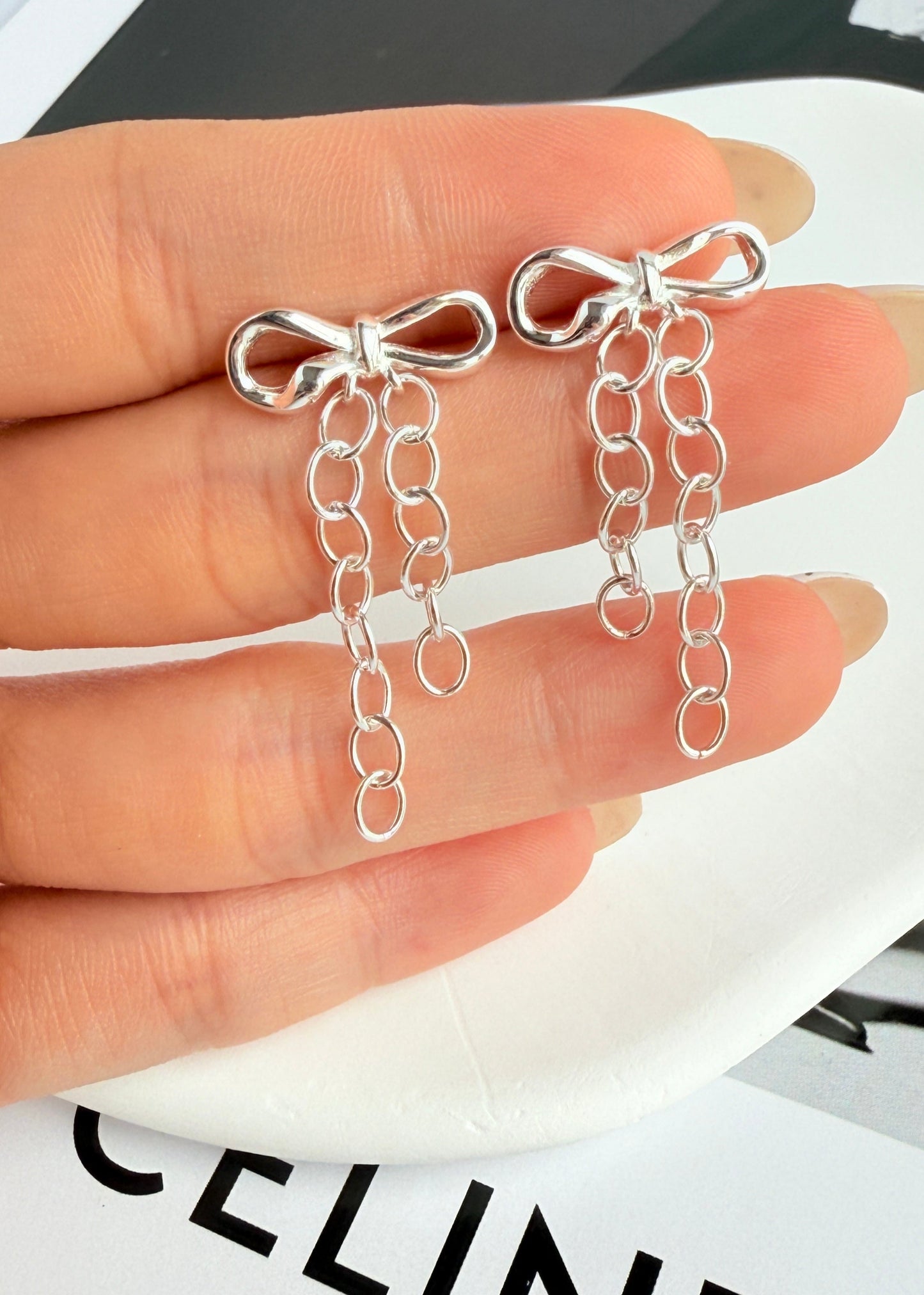 Bow Tassel Earrings