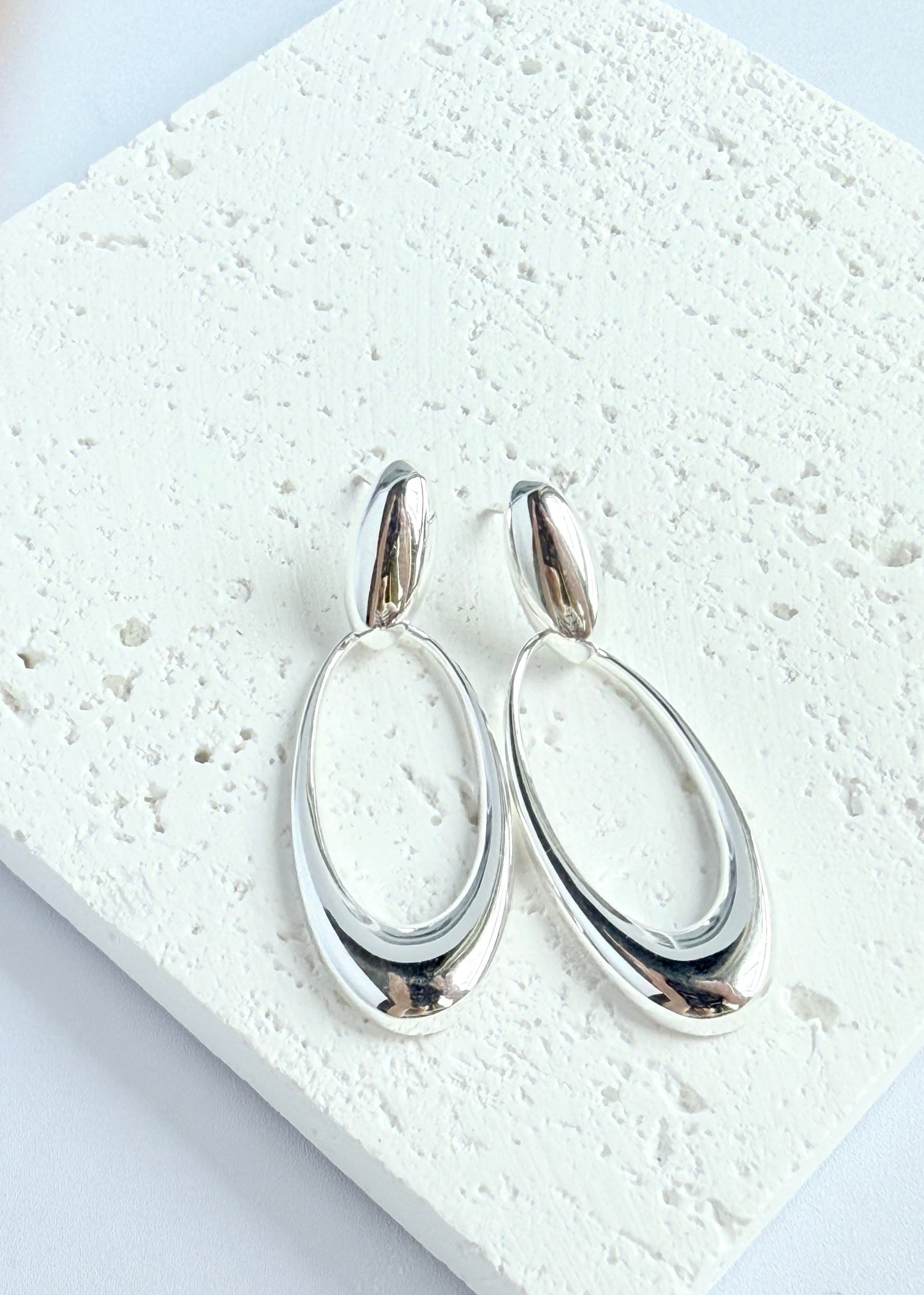 Oval Hoop Earrings