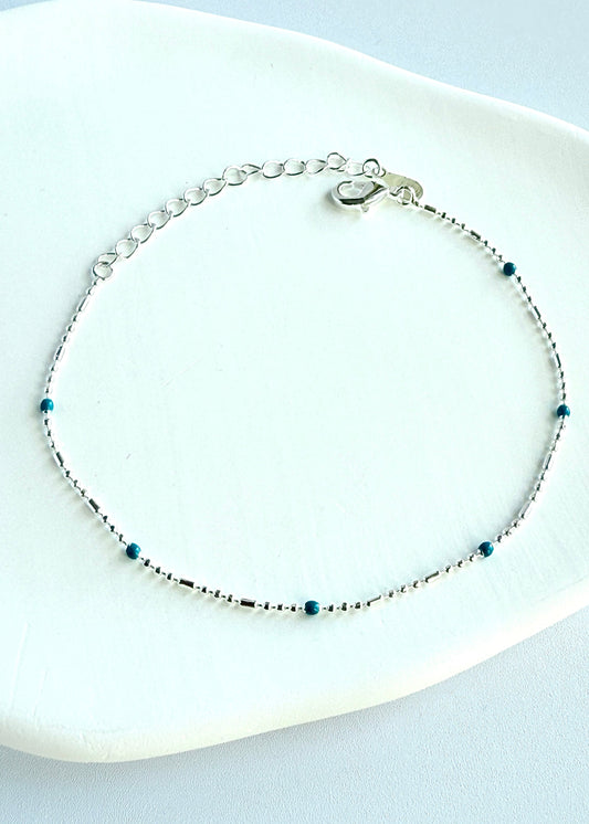 Blue Bead Bracelet
