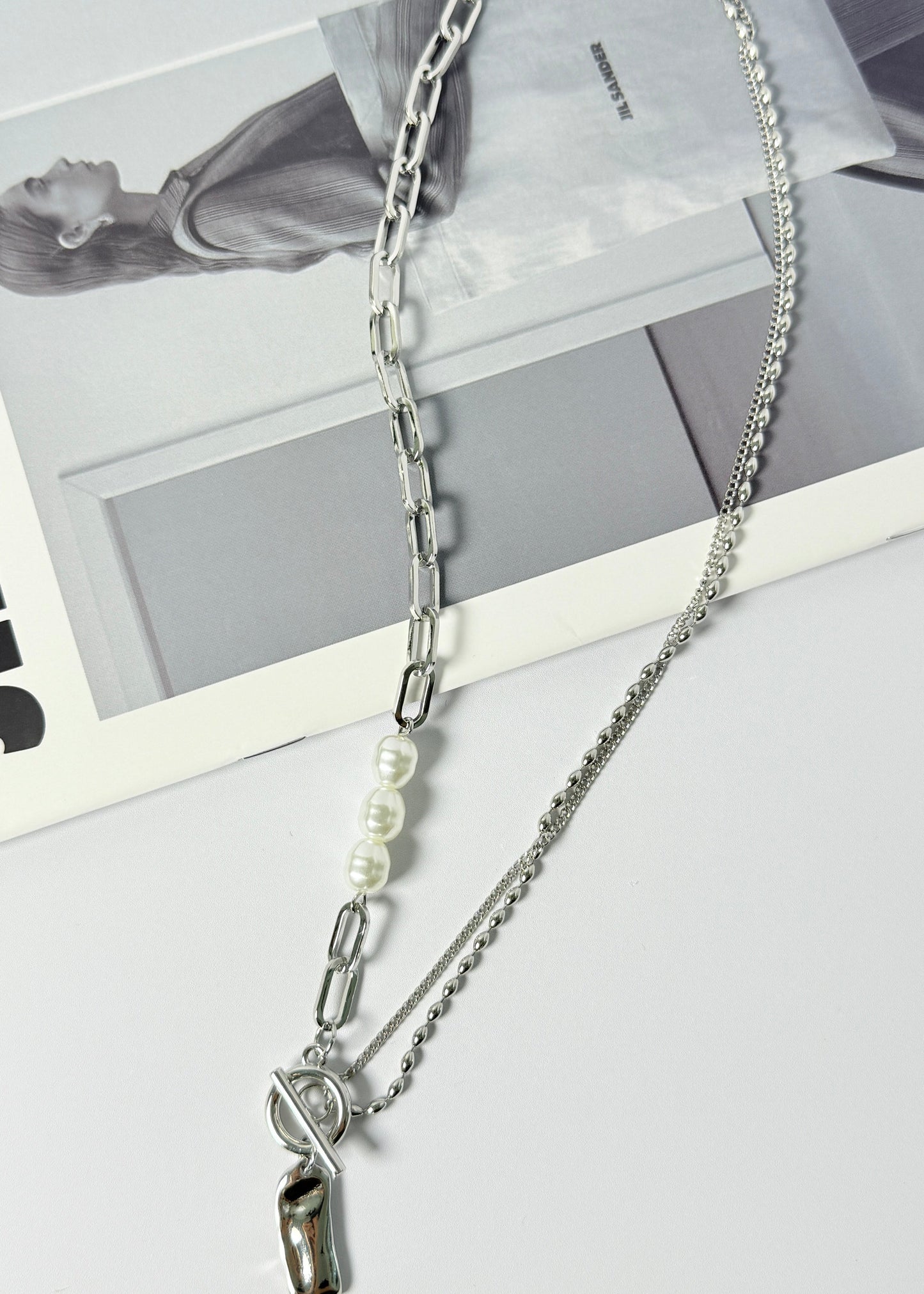 Pearl Silver Necklace