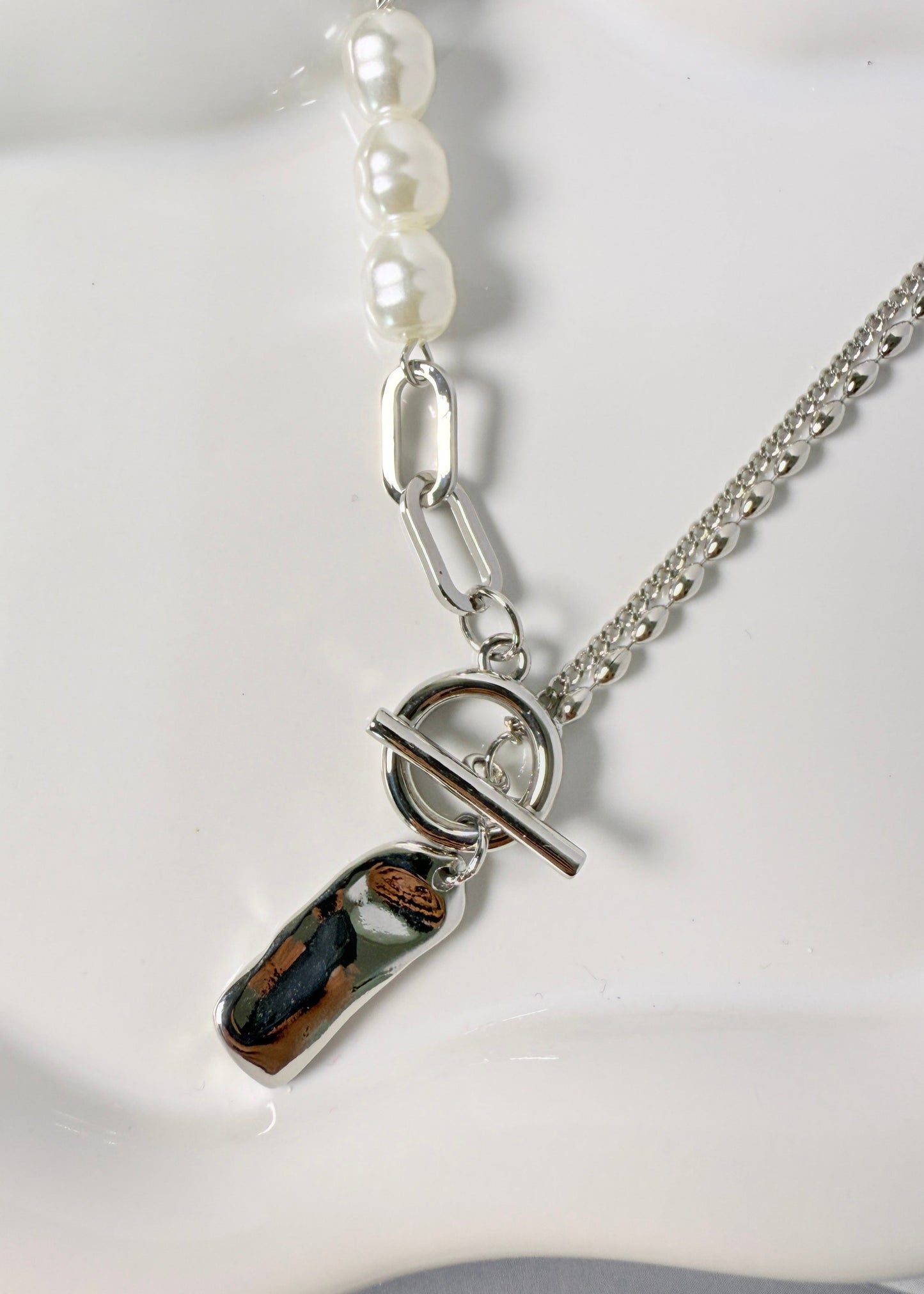 Pearl Silver Necklace