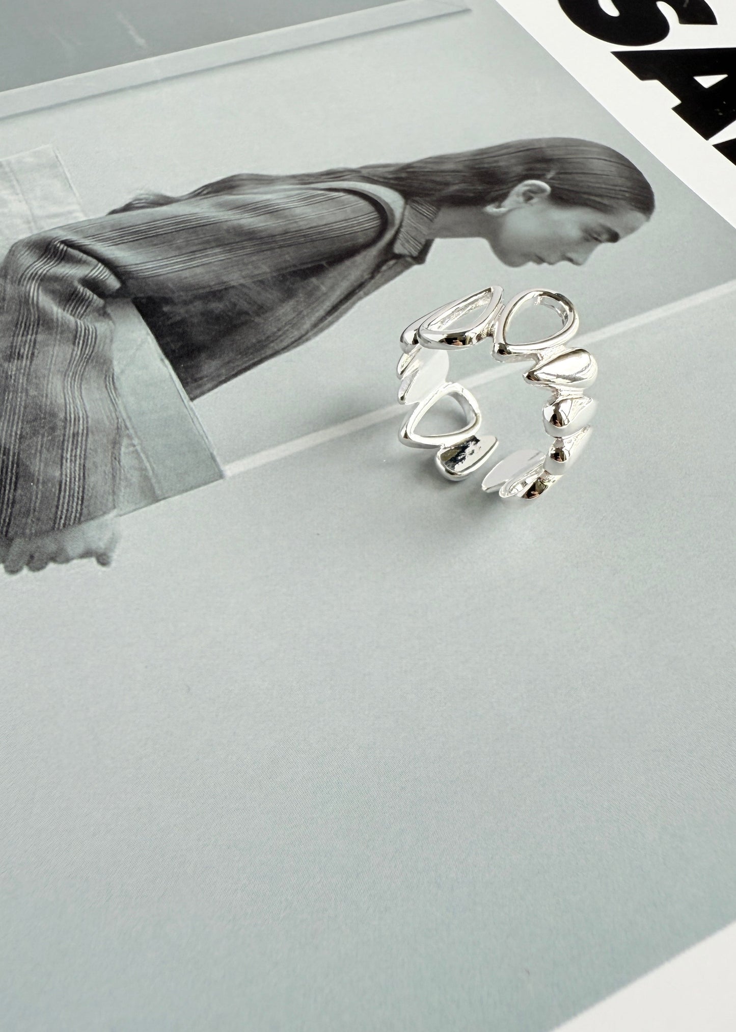Irregular Teardrop Ring