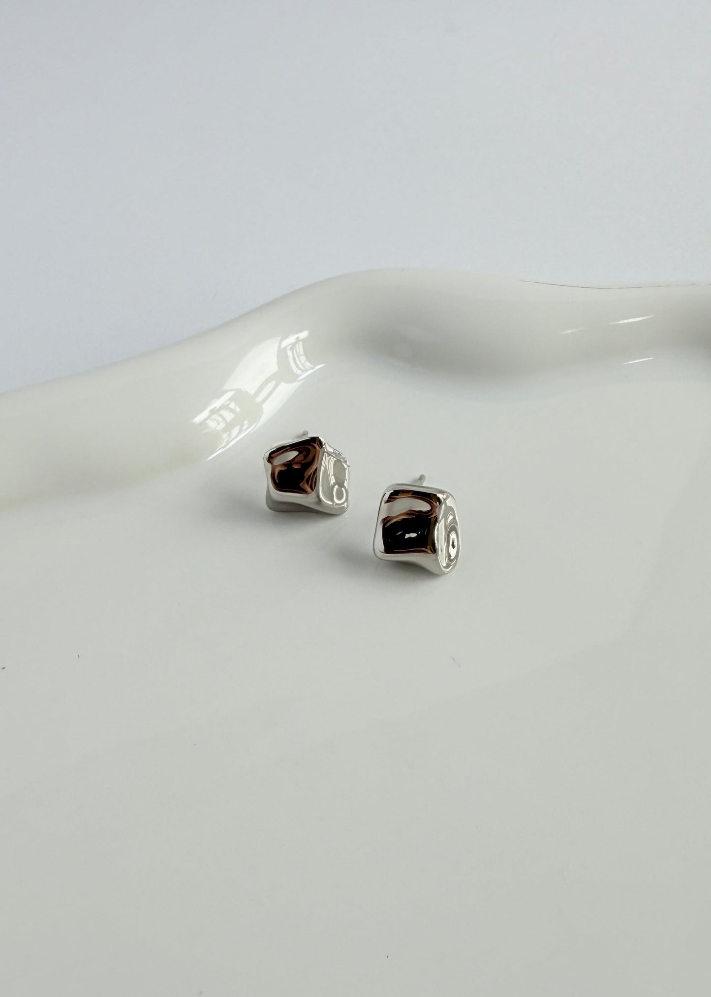 Small Meteorite Earrings