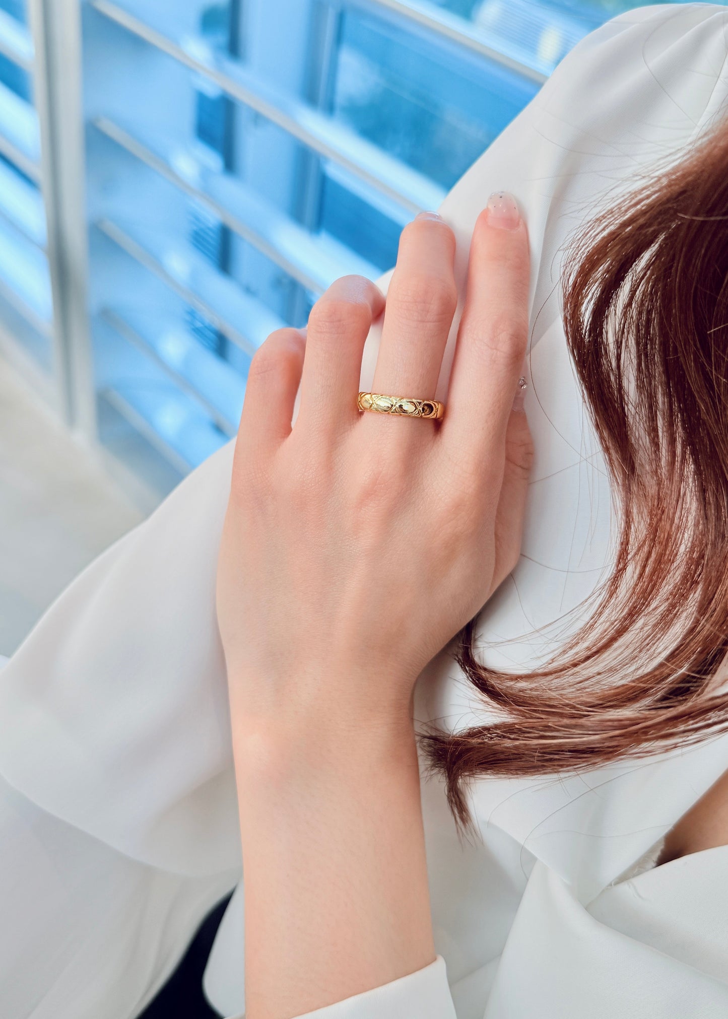 Quilted Motif Ring