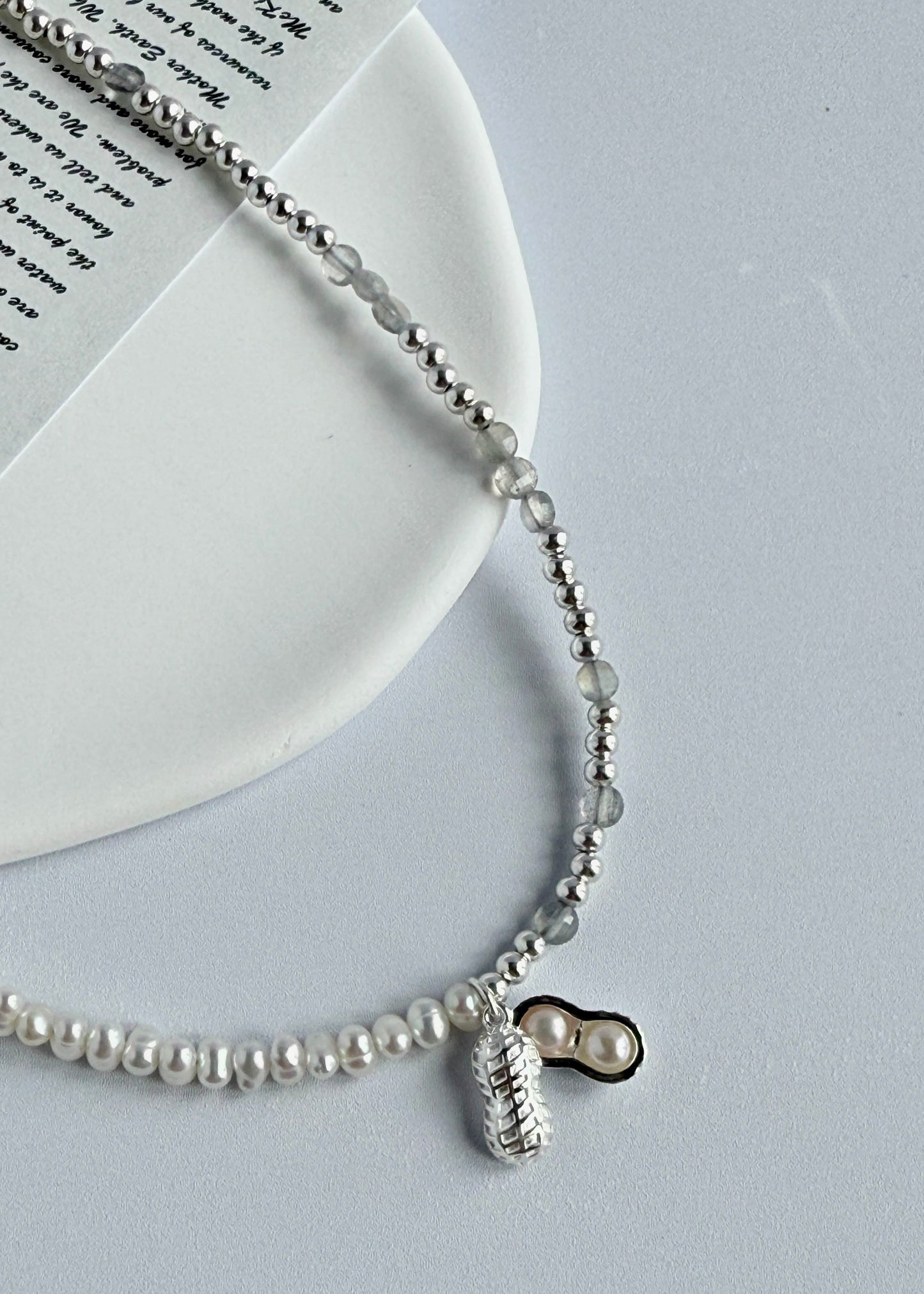 Peanut Pearl Double Necklace
