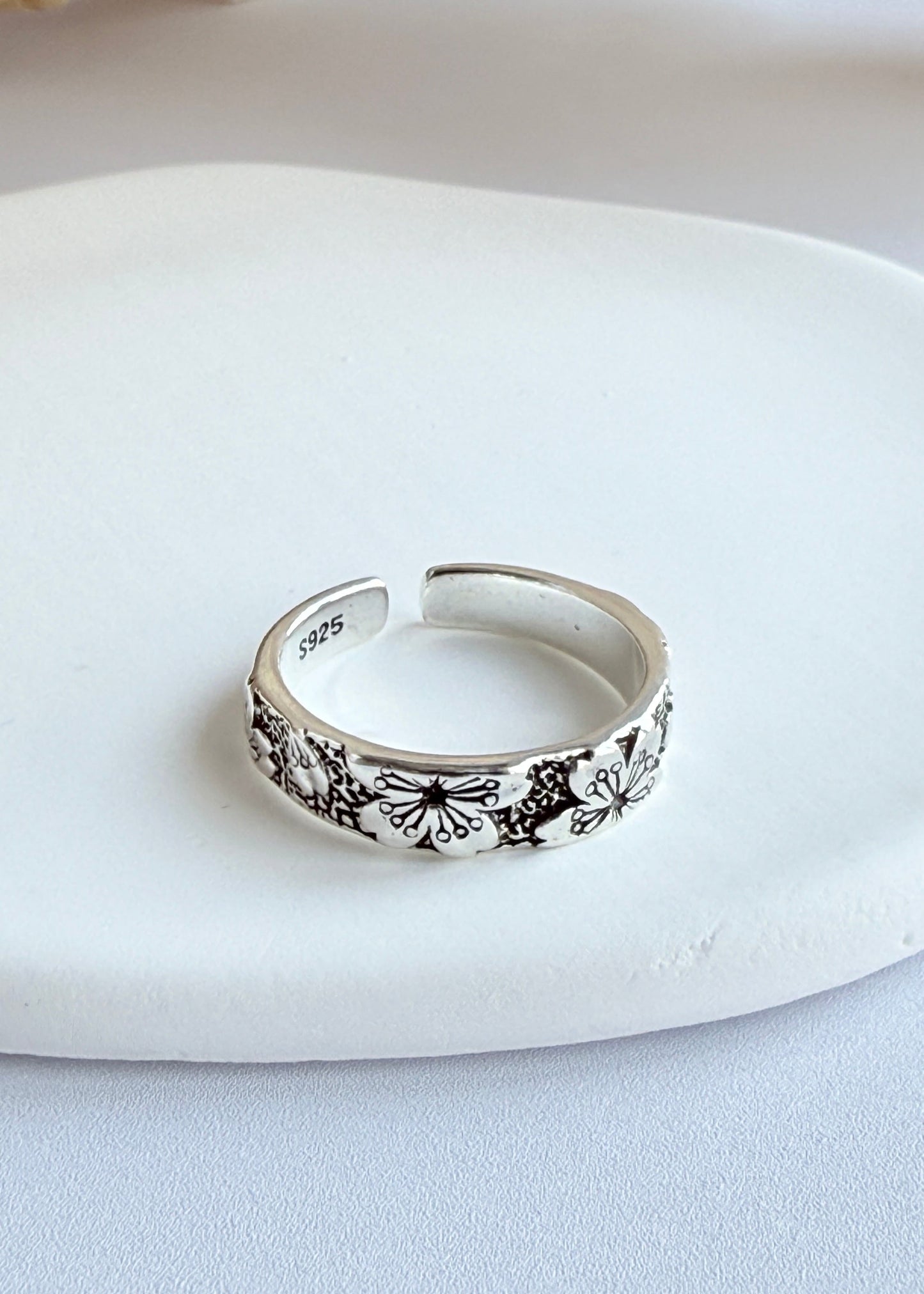 Vintage Cherry Blossom Ring