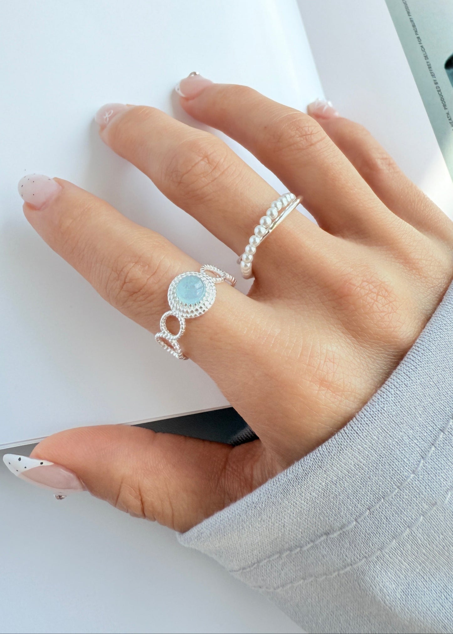 Pearl Double Ring