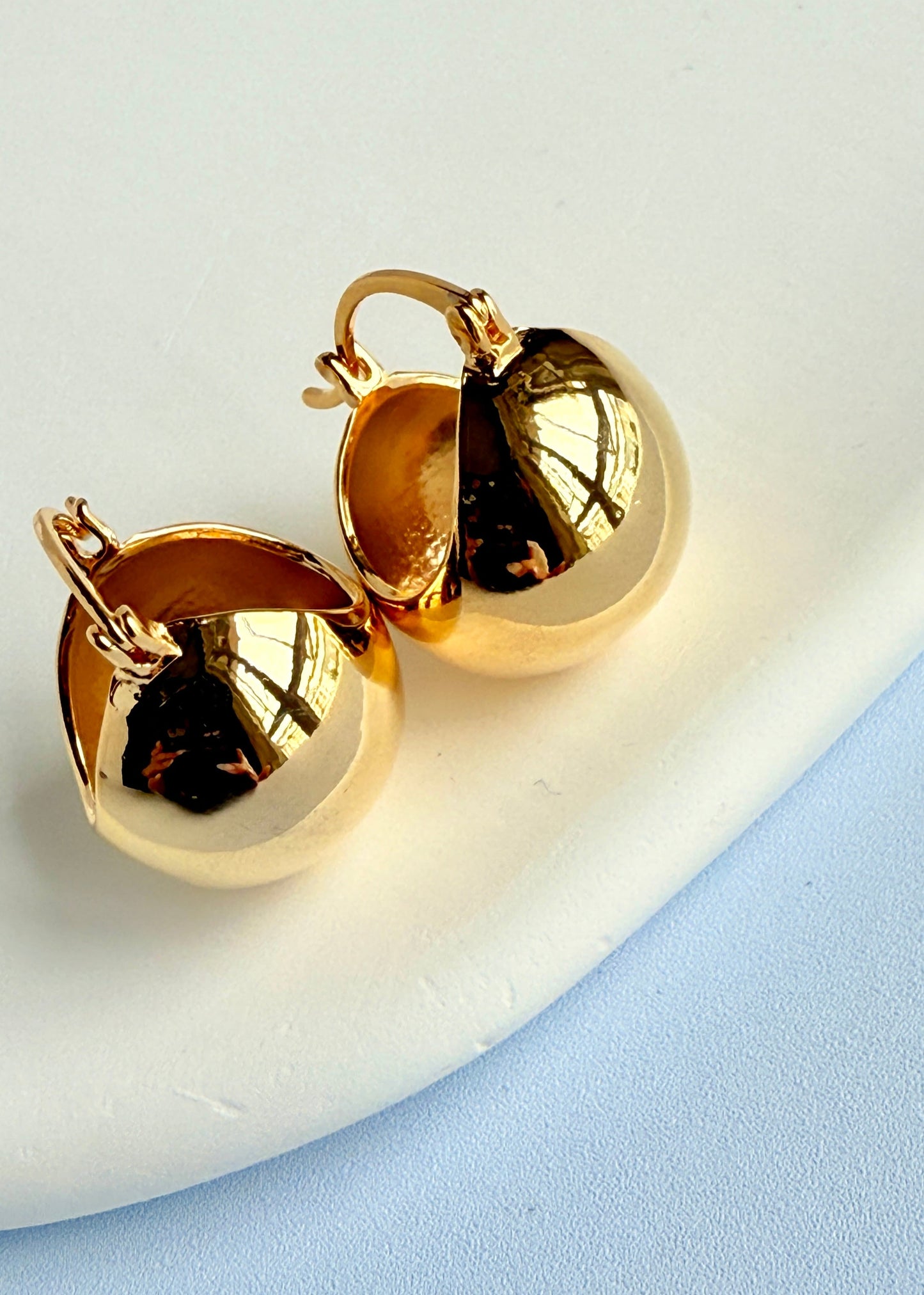 Polished Ball Drop Earrings