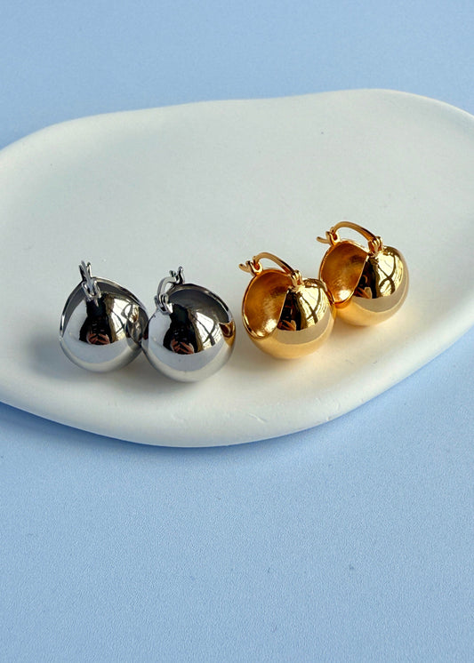 Polished Ball Drop Earrings