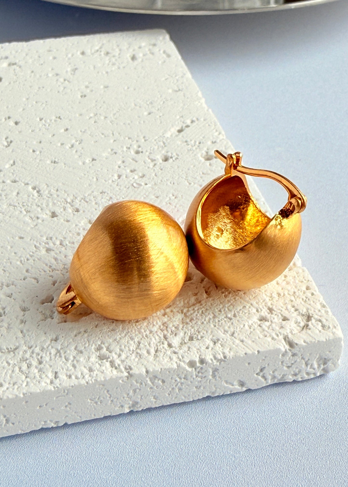 Matte Shiny Ball Drop Earrings