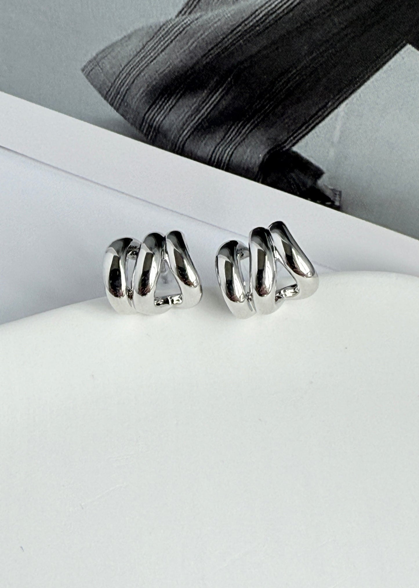 Small Multi-hoop Metal Earrings