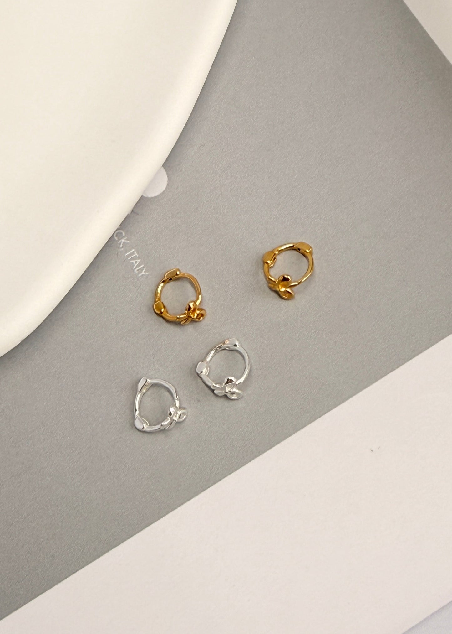 Sterling Silver Bow Earrings