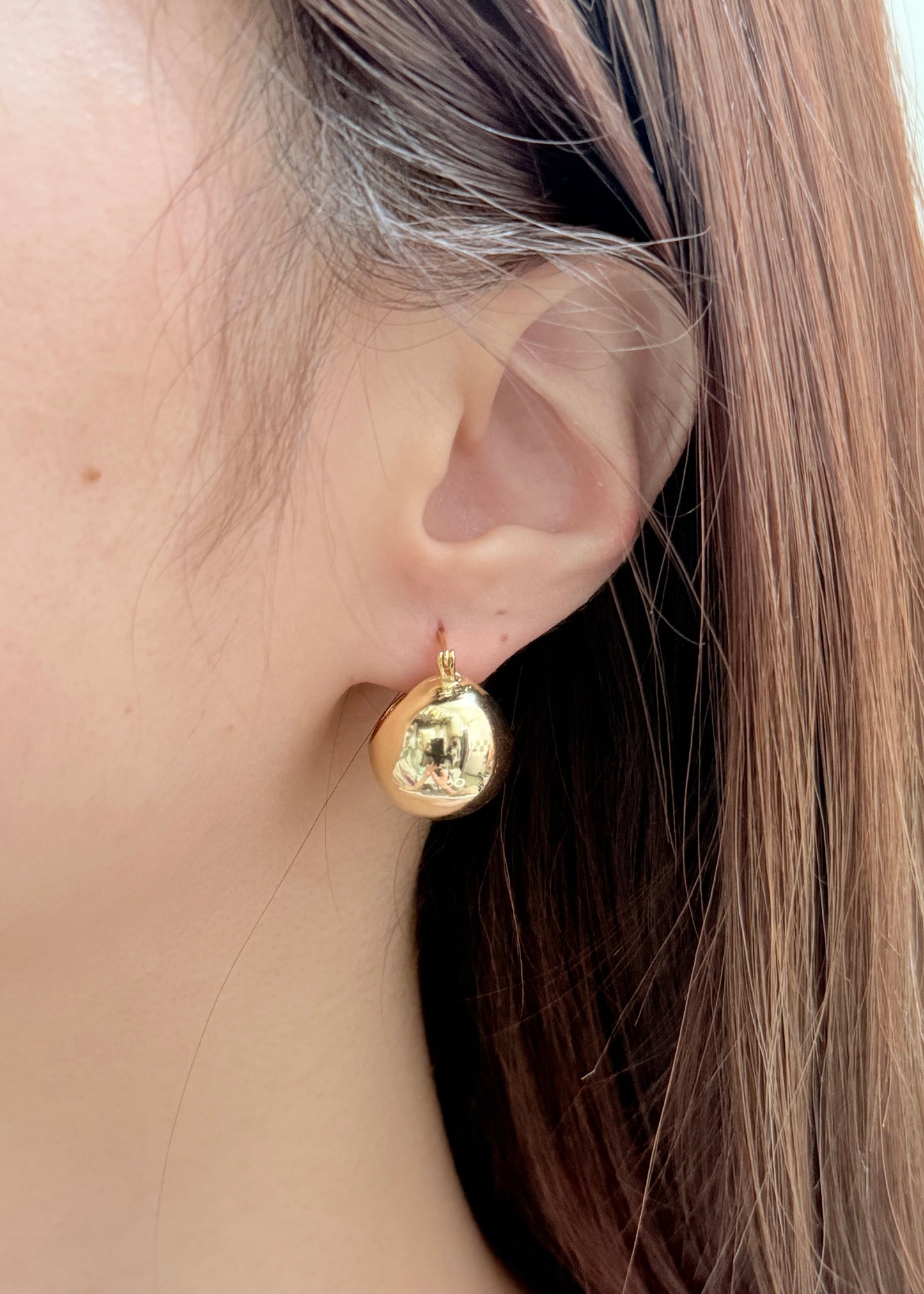 Polished Ball Drop Earrings