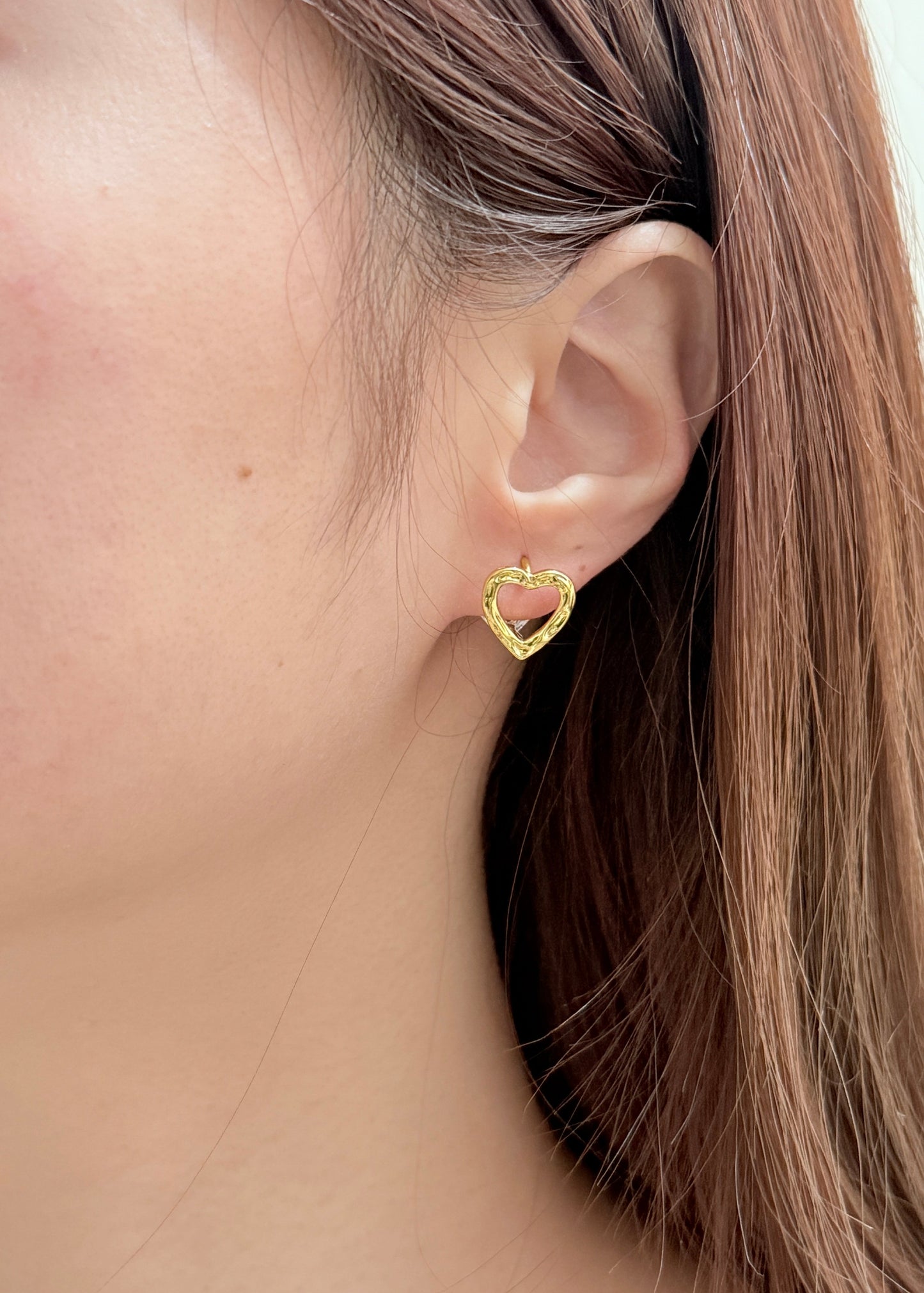 Color-block Heart Earrings