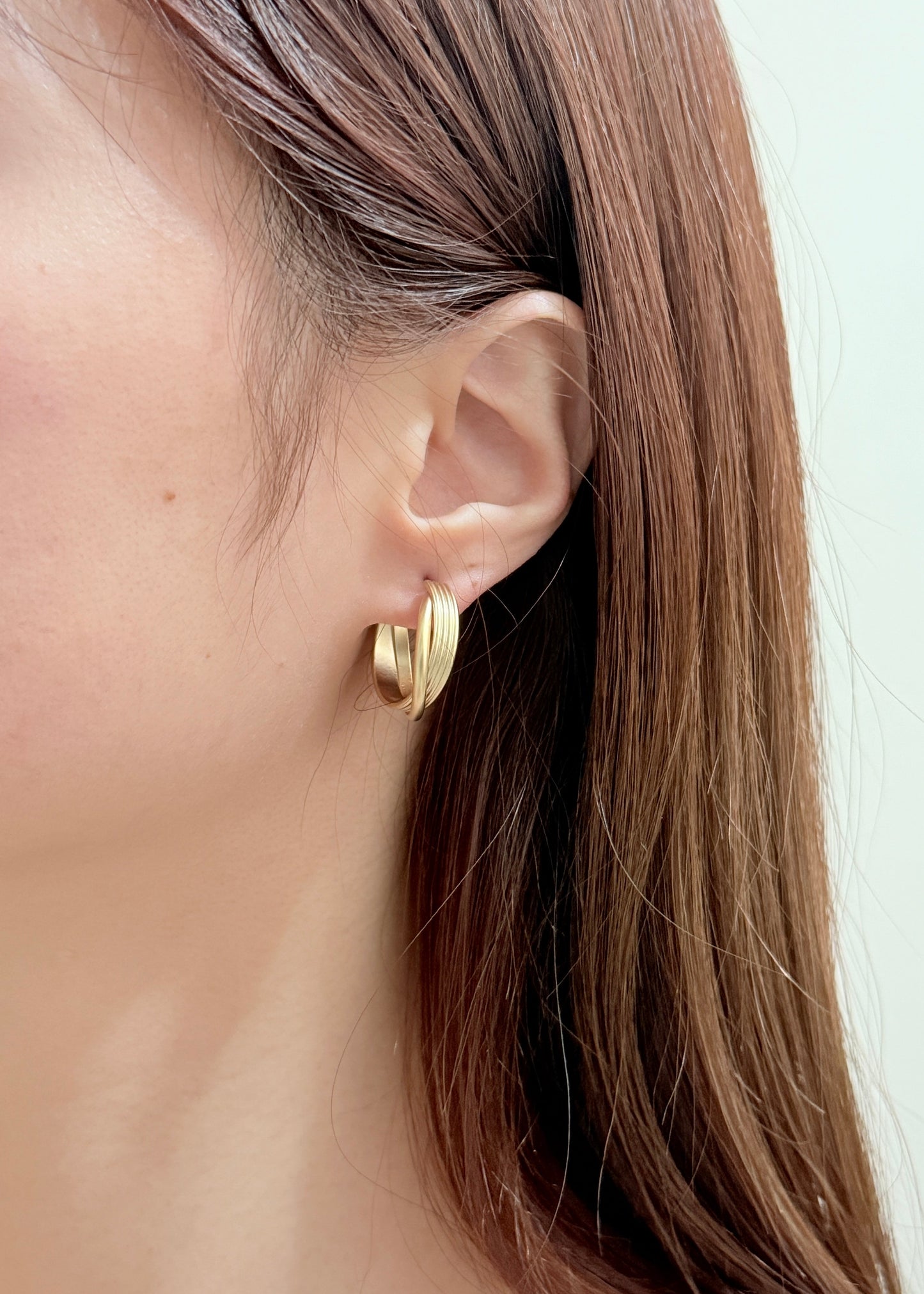 Simple Metal Hoop Earrings