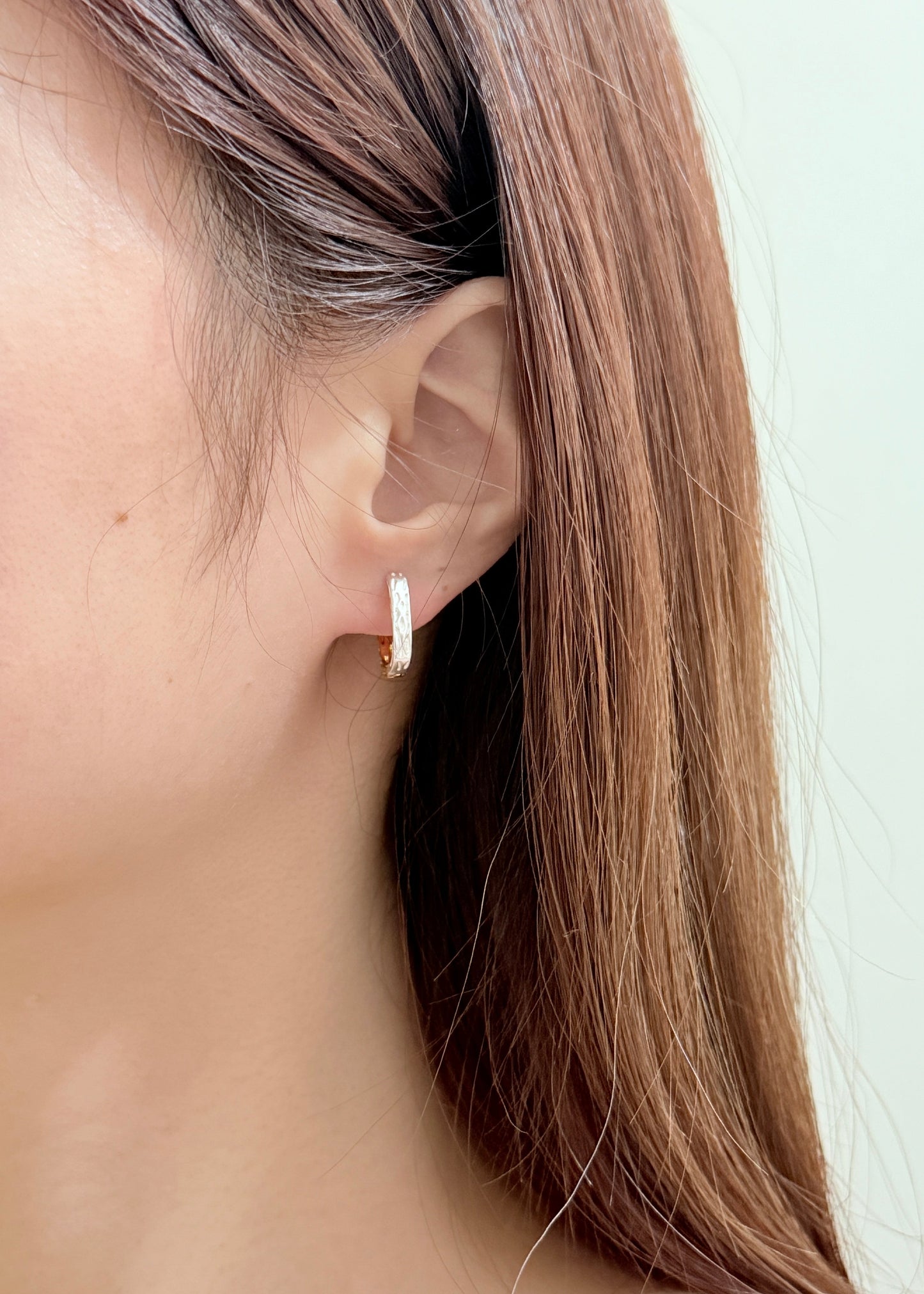 Concave and Convex Color-block Square Earrings