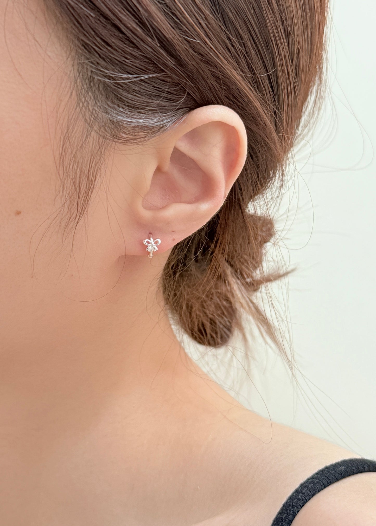 Sterling Silver Bow Earrings