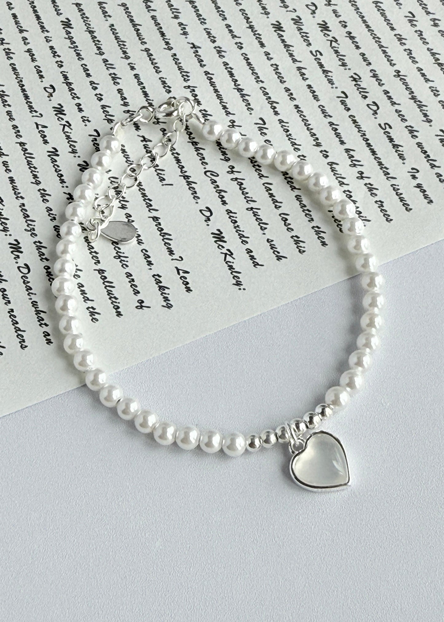 Pearl Heart Bracelet