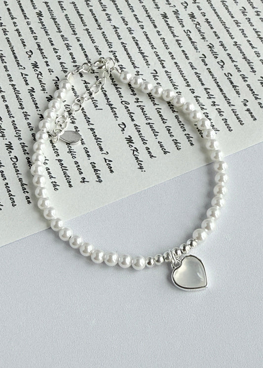 Pearl Heart Bracelet