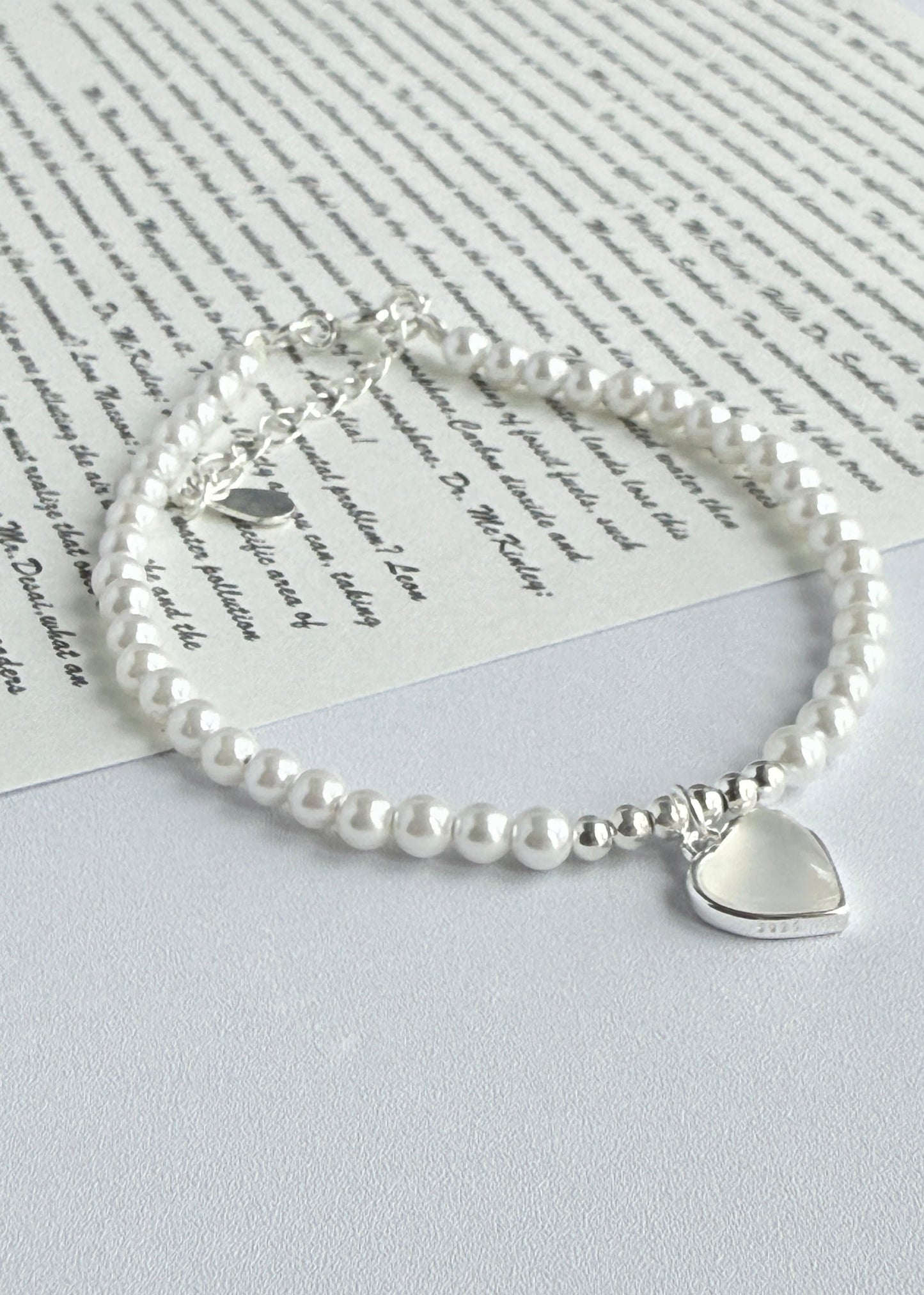 Pearl Heart Bracelet