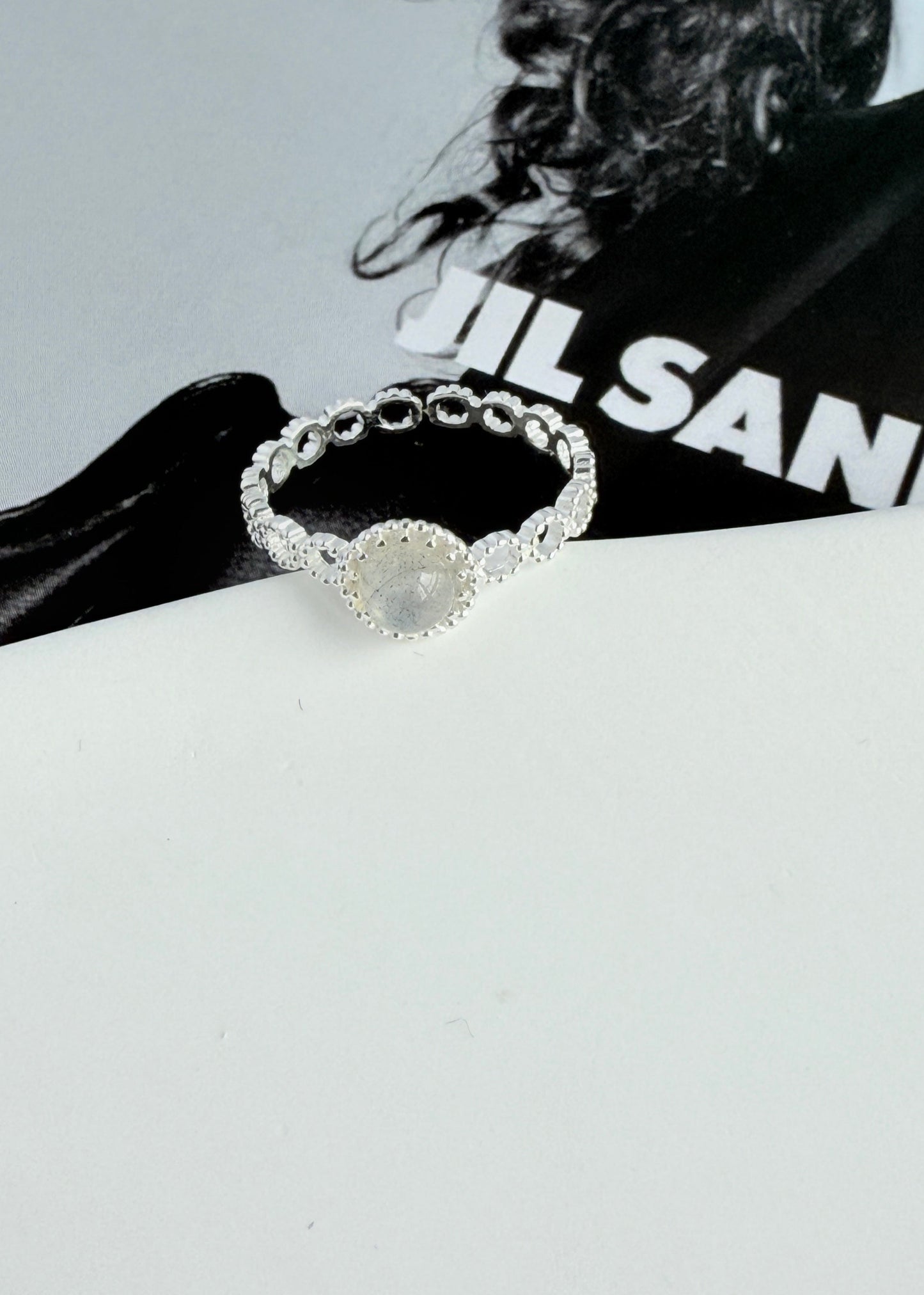 Moonstone Lace Ring