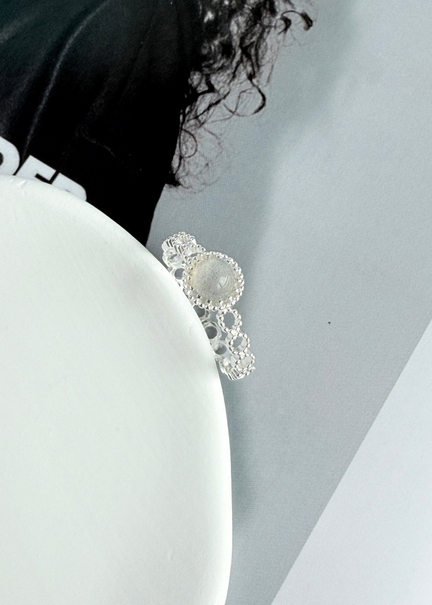 Moonstone Lace Ring