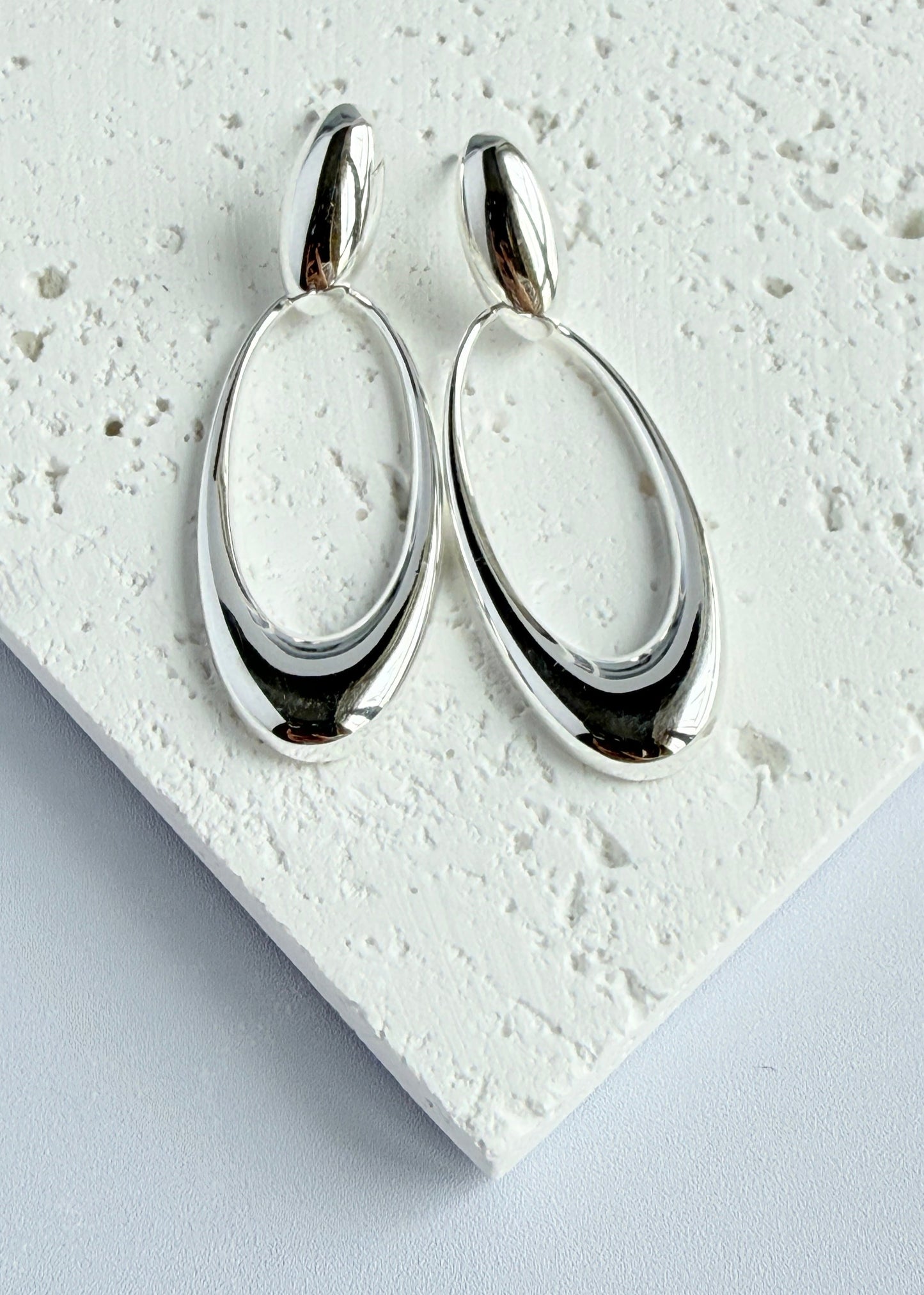 Oval Hoop Earrings