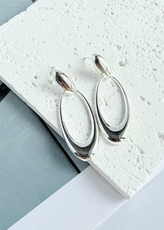 Oval Hoop Earrings