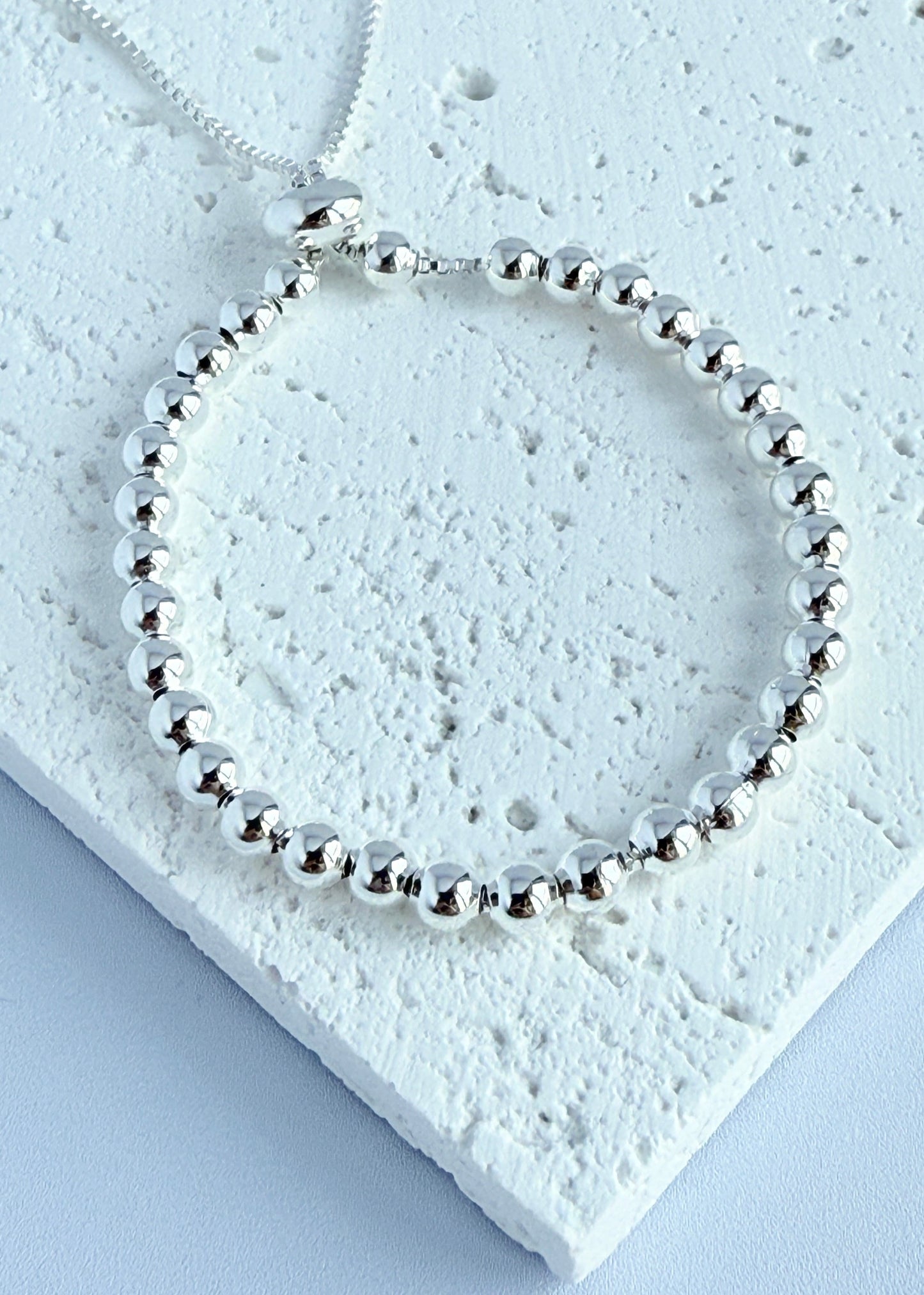 Round Bead Tassel Bean Bracelet