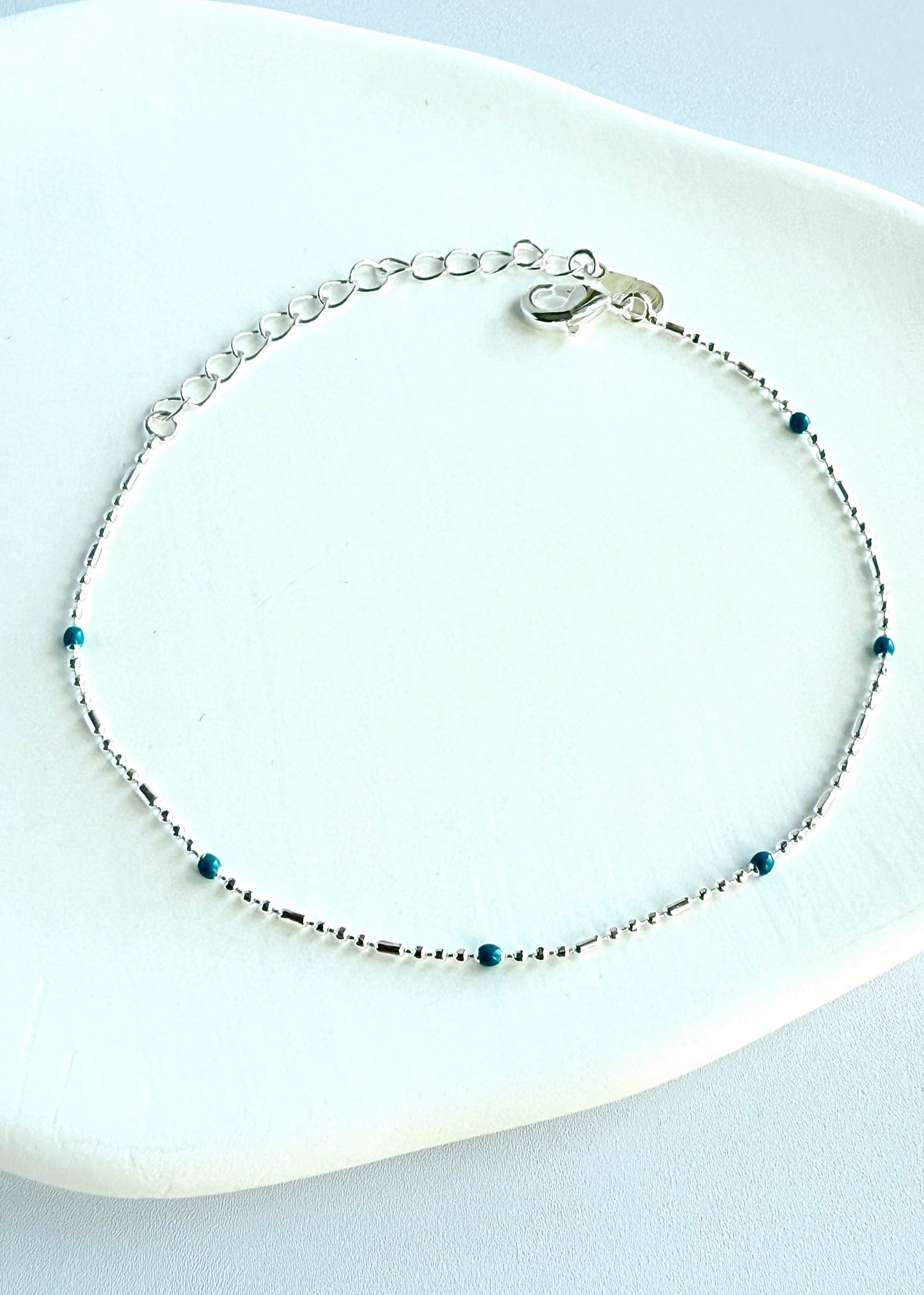 Blue Bead Bracelet