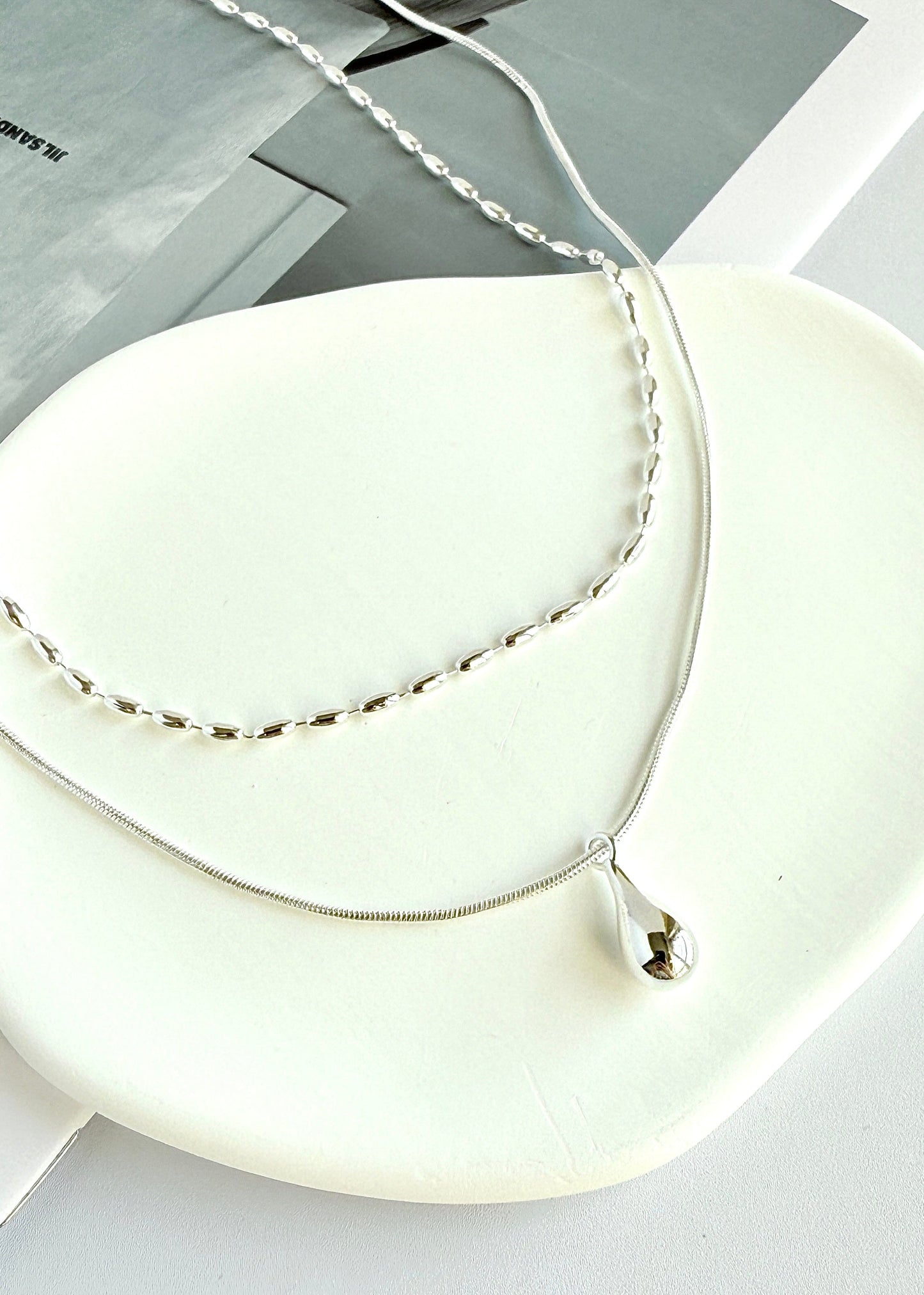 Teardrop Pendant Necklace