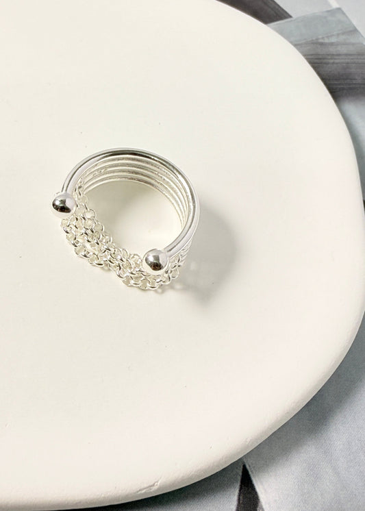 Frosted Chain Ring