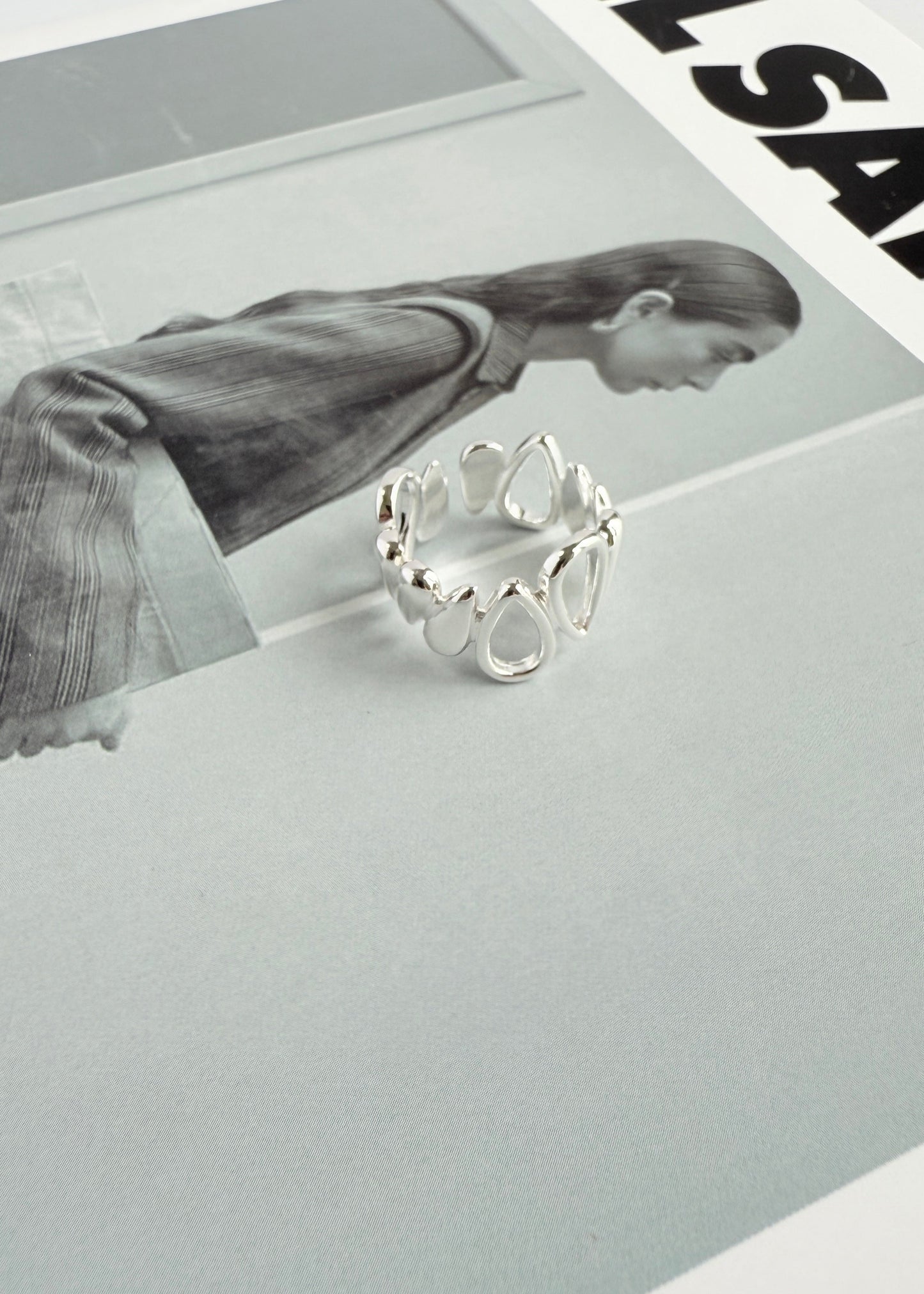 Irregular Teardrop Ring