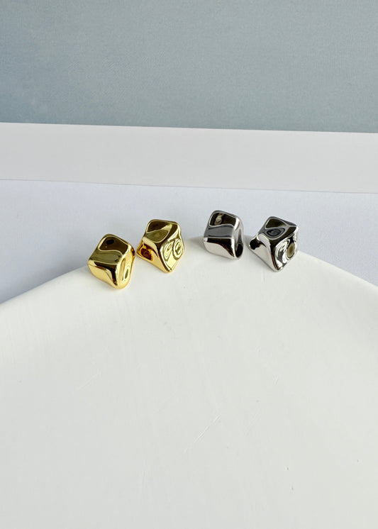 Small Meteorite Earrings