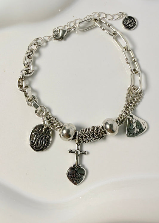 Cross Heart Bracelet