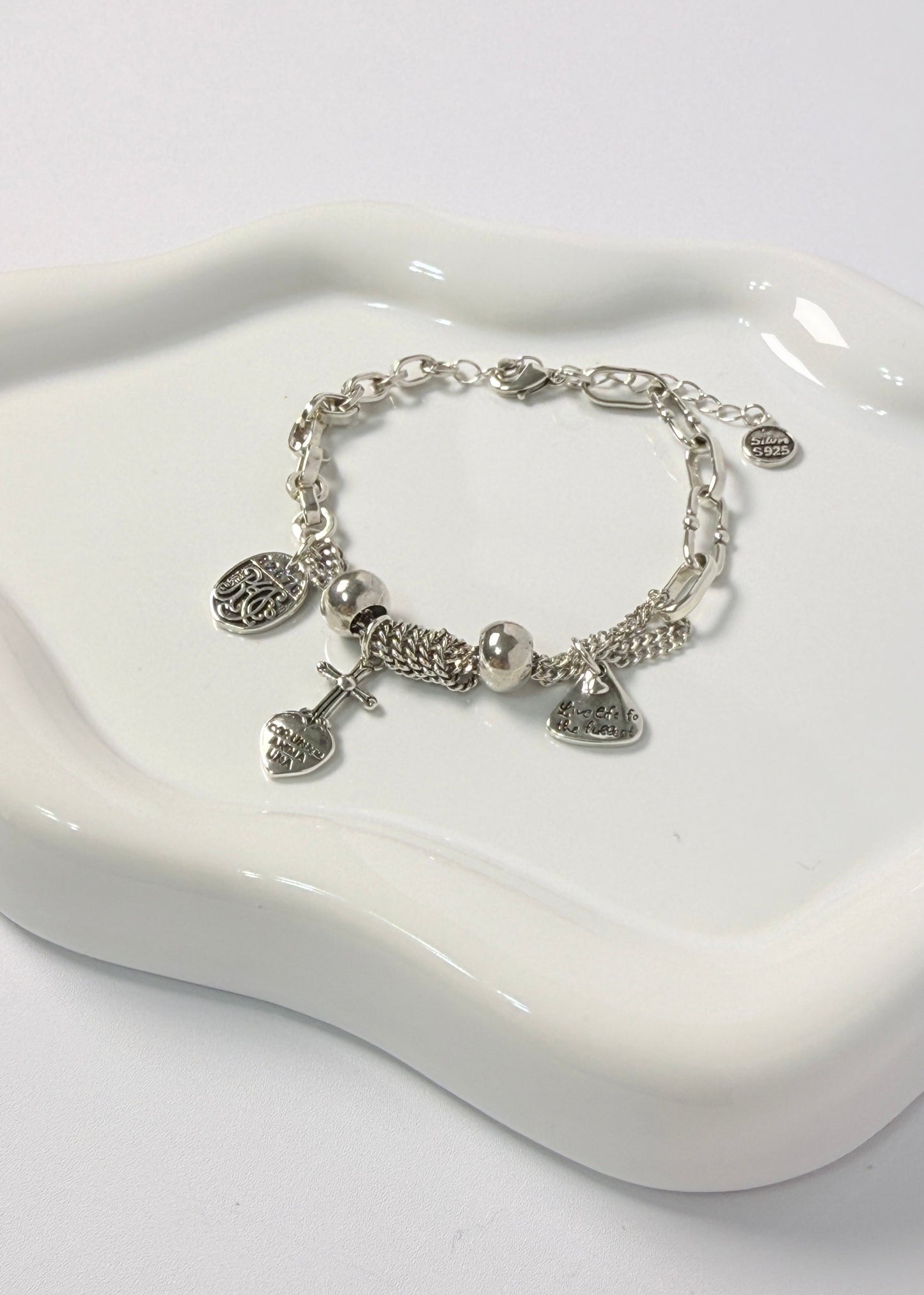 Cross Heart Bracelet