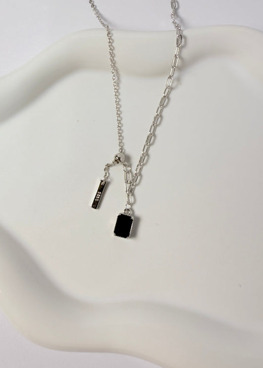 Zircon Patchwork Necklace
